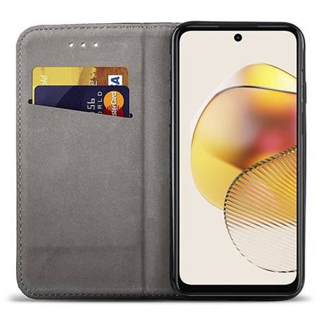 Etui do Motorola Moto G73 5G SMART MAGNET CASE + SZKŁO HARTOWANE