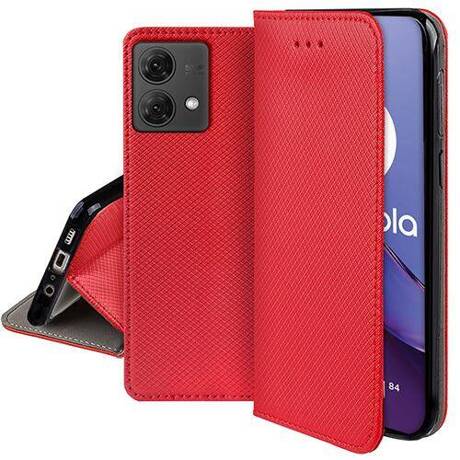 Etui do Motorola Moto G84 5G SMART MAGNET CASE + SZKŁO HARTOWANE