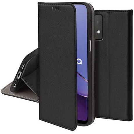 Etui do Motorola Moto G84 5G skórzane magnetyczne z klapką + SZKŁO HARTOWANE