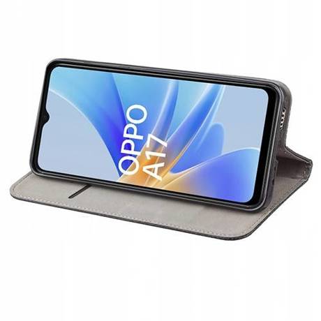 Etui do Oppo A17 SMART MAGNET CASE + SZKŁO HARTOWANE