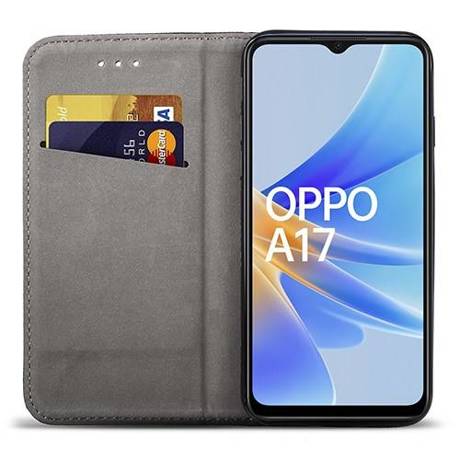 Etui do Oppo A17 SMART MAGNET CASE + SZKŁO HARTOWANE