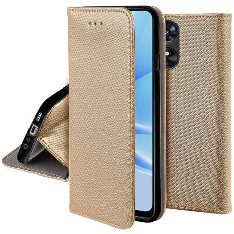 Etui do Oppo A17 SMART MAGNET CASE + SZKŁO HARTOWANE