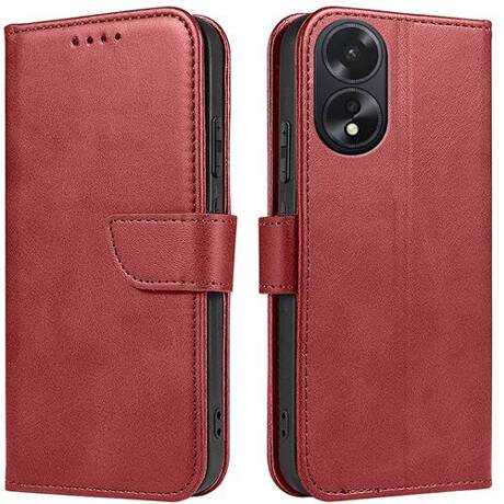 Etui do Oppo A18 / A38 4G SKÓRZANE SKIN + SZKŁO HARTOWANE