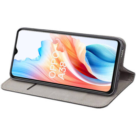 Etui do Oppo A18 / A38 4G SMART MAGNET CASE + SZKŁO HARTOWANE