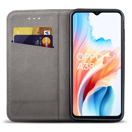 Etui do Oppo A18 / A38 4G SMART MAGNET CASE + SZKŁO HARTOWANE