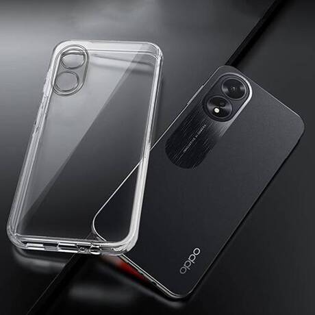 Etui do Oppo A18 / A38 4G WZMACNIANE 360° CLEAR CASE + SZKŁO HARTOWANE