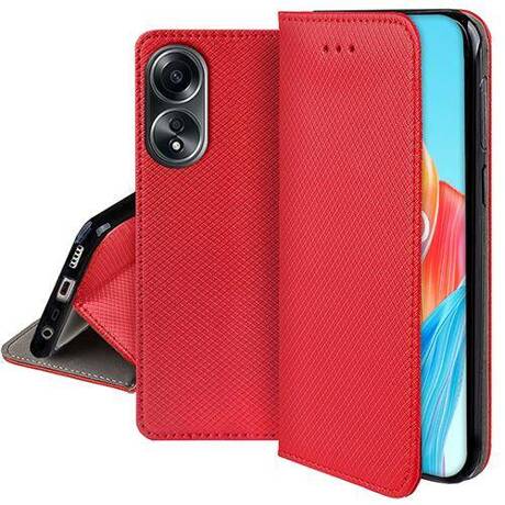 Etui do Oppo A58 4G SMART MAGNET CASE + SZKŁO HARTOWANE SZYBKA