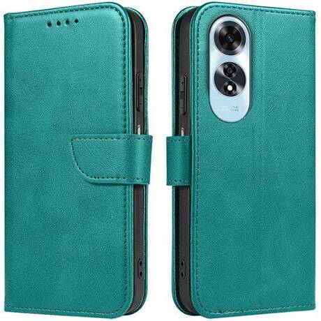 Etui do Oppo A60 SKÓRZANE SKIN + SZKŁO HARTOWANE