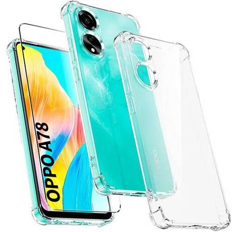 Etui do Oppo A78 4G ANTI SHOCK CASE + SZKŁO HARTOWANE