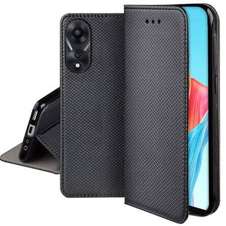 Etui do Oppo A78 4G SMART MAGNET CASE + SZKŁO HARTOWANE