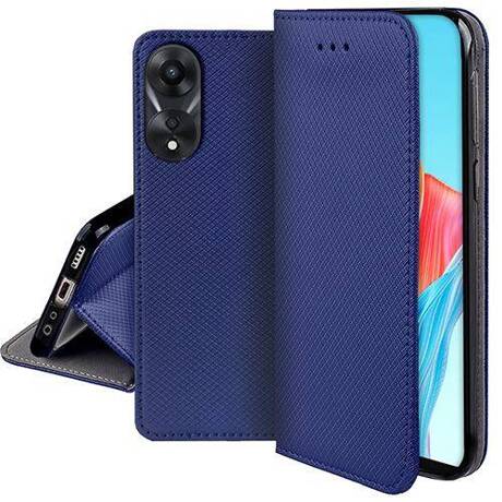 Etui do Oppo A78 4G SMART MAGNET CASE + SZKŁO HARTOWANE