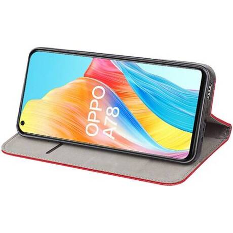 Etui do Oppo A78 4G SMART MAGNET CASE + SZKŁO HARTOWANE