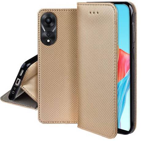 Etui do Oppo A78 4G SMART MAGNET CASE + SZKŁO HARTOWANE