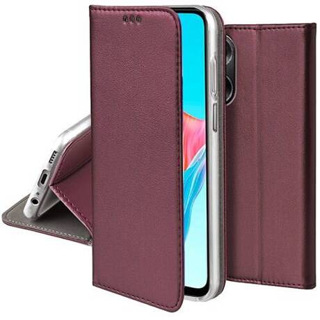 Etui do Oppo A78 4G skórzane magnetyczne z klapką + SZKŁO HARTOWANE