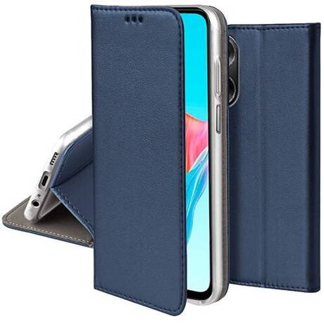 Etui do Oppo A78 4G skórzane magnetyczne z klapką + SZKŁO HARTOWANE