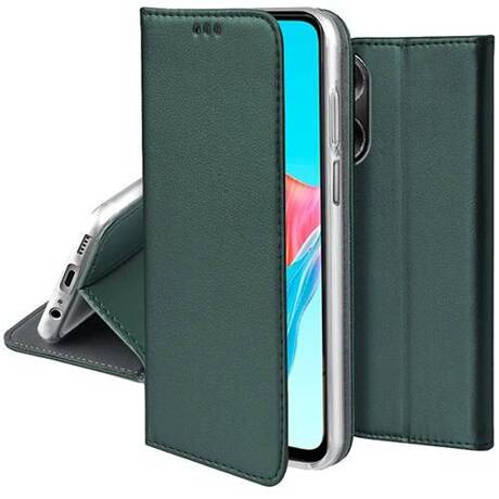 Etui do Oppo A78 4G skórzane magnetyczne z klapką + SZKŁO HARTOWANE