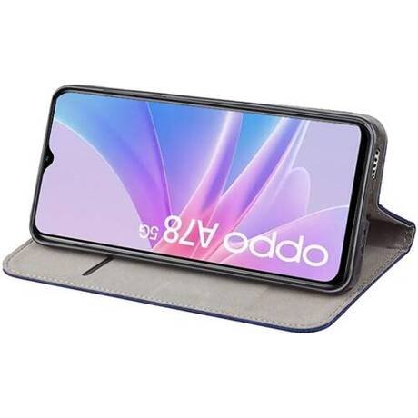 Etui do Oppo A78 5G / A58 5G SMART MAGNET CASE + SZKŁO HARTOWANE