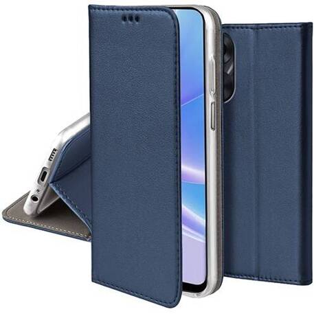 Etui do Oppo A78 5G / A58 5G skórzane magnetyczne z klapką + SZKŁO HARTOWANE