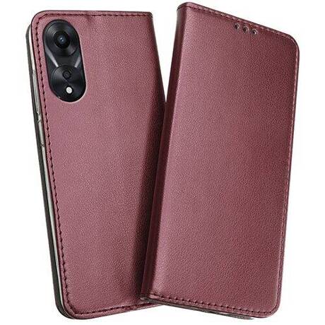 Etui do Oppo A78 5G / A58 5G skórzane magnetyczne z klapką + SZKŁO HARTOWANE