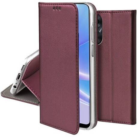 Etui do Oppo A78 5G / A58 5G skórzane magnetyczne z klapką + SZKŁO HARTOWANE