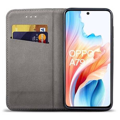 Etui do Oppo A79 5G SMART MAGNET CASE + SZKŁO HARTOWANE SZYBKA