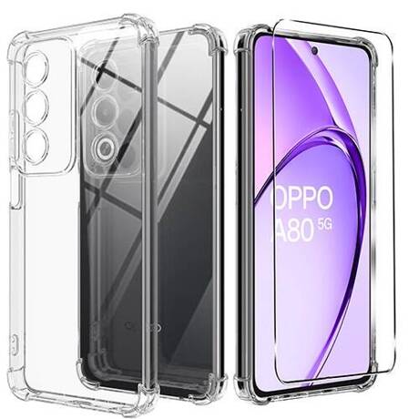 Etui do Oppo A80 5G ANTI SHOCK CASE + SZKŁO HARTOWANE