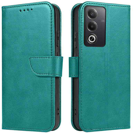 Etui do Oppo A80 5G SKÓRZANE SKIN + SZKŁO HARTOWANE