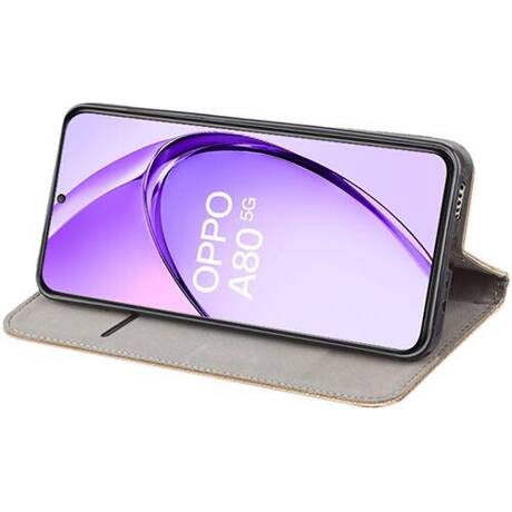 Etui do Oppo A80 5G SMART MAGNET CASE + SZKŁO HARTOWANE