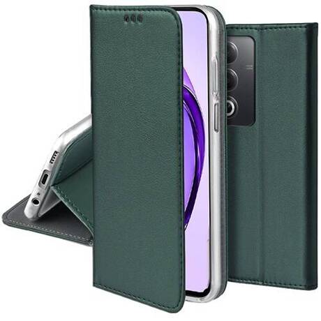 Etui do Oppo A80 5G skórzane magnetyczne z klapką + SZKŁO HARTOWANE