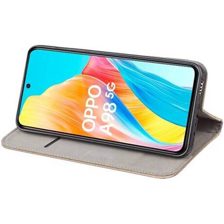 Etui do Oppo A98 5G SMART MAGNET CASE + SZKŁO HARTOWANE