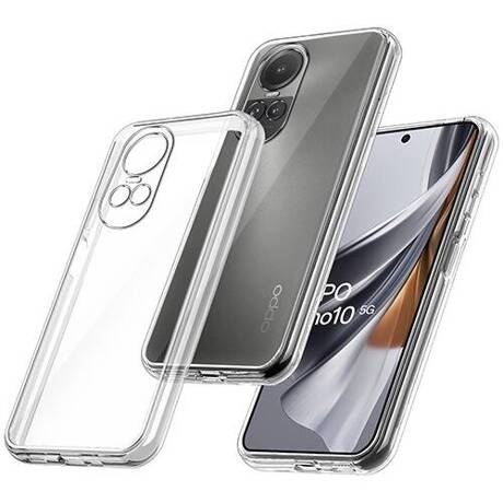 Etui do Oppo Reno 10 5G / 10 Pro 5G WZMACNIANE 360° CLEAR CASE 