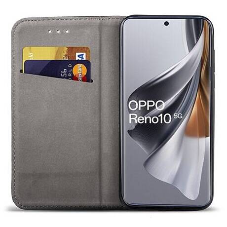 Etui do Oppo Reno 10 5G / 10 Pro 5G skórzane magnetyczne z klapką 