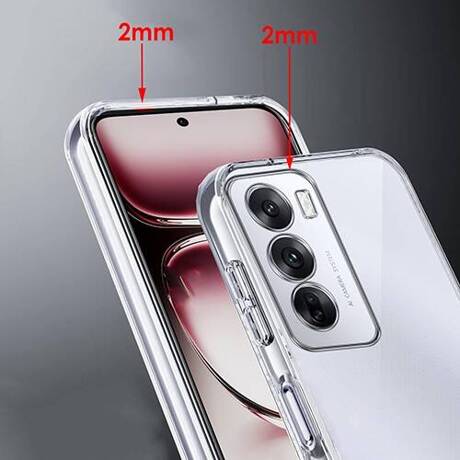 Etui do Oppo Reno 12 5G WZMACNIANE 360° CLEAR CASE