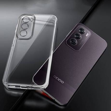 Etui do Oppo Reno 12 5G WZMACNIANE 360° CLEAR CASE