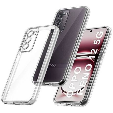 Etui do Oppo Reno 12 5G WZMACNIANE 360° CLEAR CASE