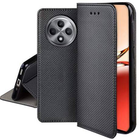 Etui do Oppo Reno 12F 5G / 12 FS 5G SMART MAGNET CASE + SZKŁO HARTOWANE