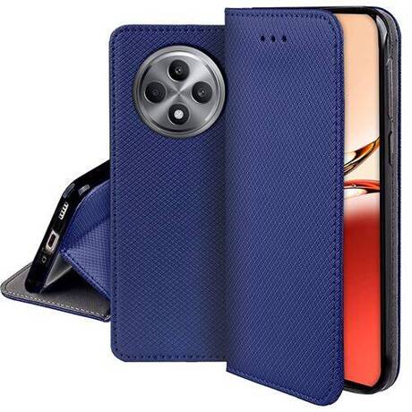 Etui do Oppo Reno 12F 5G / 12 FS 5G SMART MAGNET CASE + SZKŁO HARTOWANE