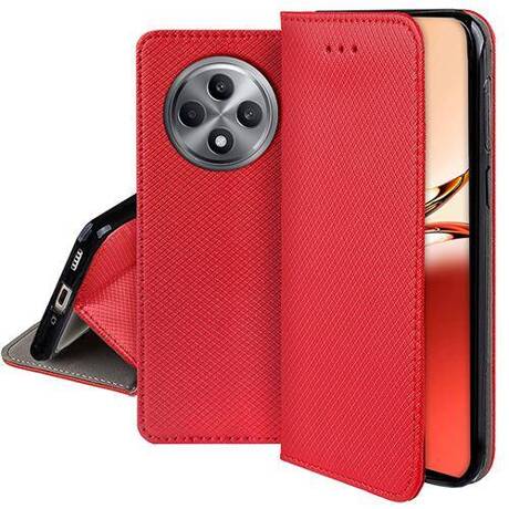 Etui do Oppo Reno 12F 5G / 12 FS 5G SMART MAGNET CASE + SZKŁO HARTOWANE