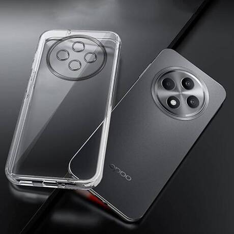 Etui do Oppo Reno 12F 5G / 12 FS 5G WZMACNIANE 360° CLEAR CASE + SZKŁO HARTOWANE