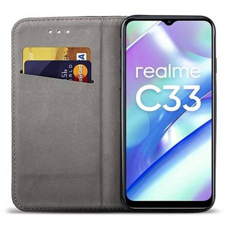 Etui do Realme C33 SMART MAGNET CASE + SZKŁO HARTOWANE