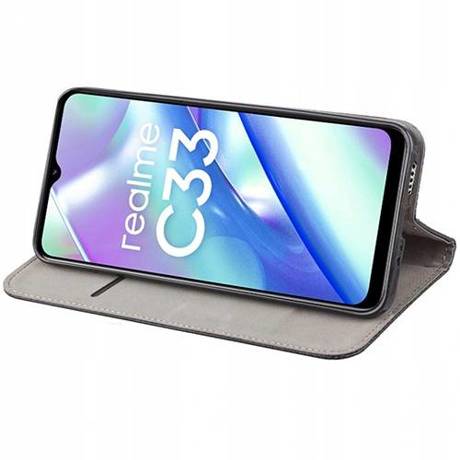 Etui do Realme C33 SMART MAGNET CASE + SZKŁO HARTOWANE