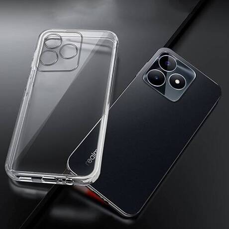 Etui do Realme C53 / C51 WZMACNIANE 360° CLEAR CASE + SZKŁO HARTOWANE