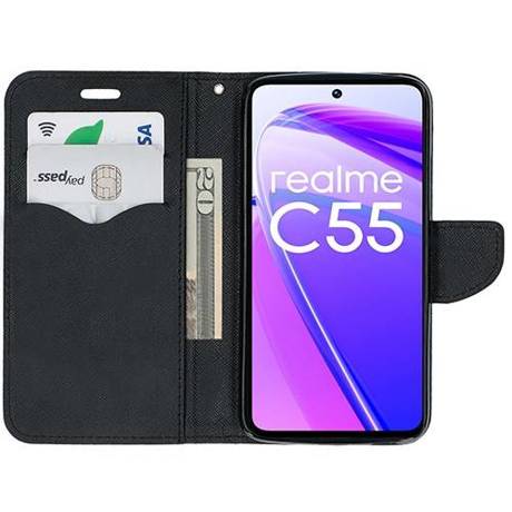 Etui do Realme C55 Portfel Case + SZKŁO HARTOWANE