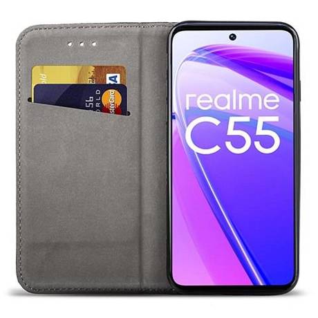 Etui do Realme C55 SMART MAGNET CASE + SZKŁO HARTOWANE