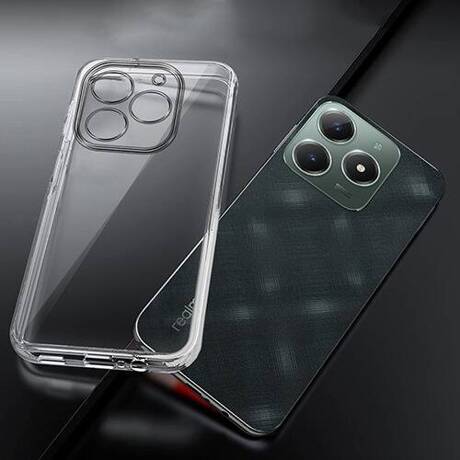 Etui do Realme C63 / C61 WZMACNIANE 360° CLEAR CASE + SZKŁO HARTOWANE