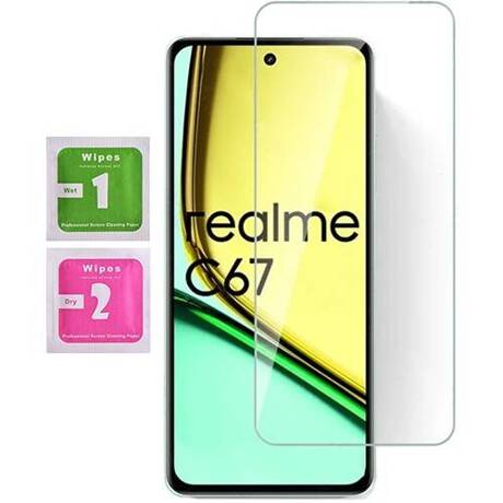 Etui do Realme C67 SKÓRZANE SKIN + SZKŁO HARTOWANE