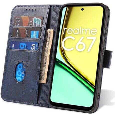 Etui do Realme C67 SKÓRZANE SKIN + SZKŁO HARTOWANE