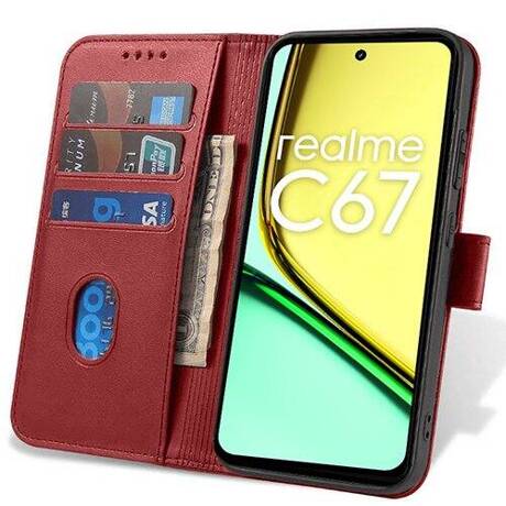 Etui do Realme C67 SKÓRZANE SKIN + SZKŁO HARTOWANE