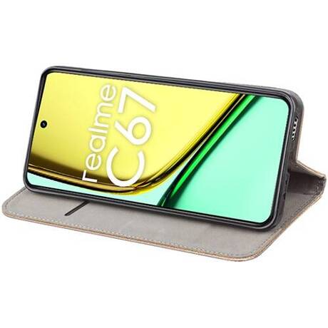 Etui do Realme C67 SMART MAGNET CASE + SZKŁO HARTOWANE