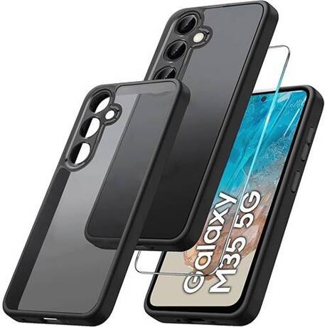 Etui do SAMSUNG GALAXY M35 5G WZMACNIANE MATOWE CASE 360° + SZKŁO